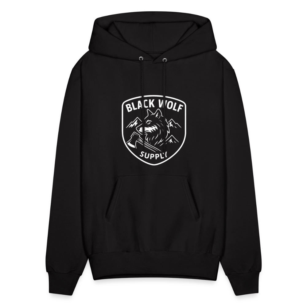 BLACK WOLF SUPPLY HOODIE - black