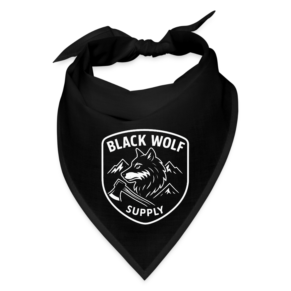 Black Wolf Bandana - black