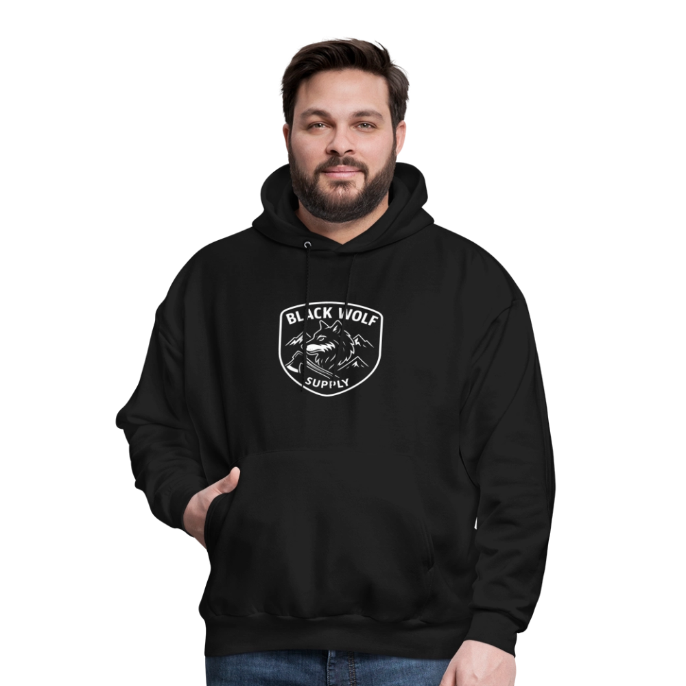 BLACK WOLF SUPPLY HOODIE - black