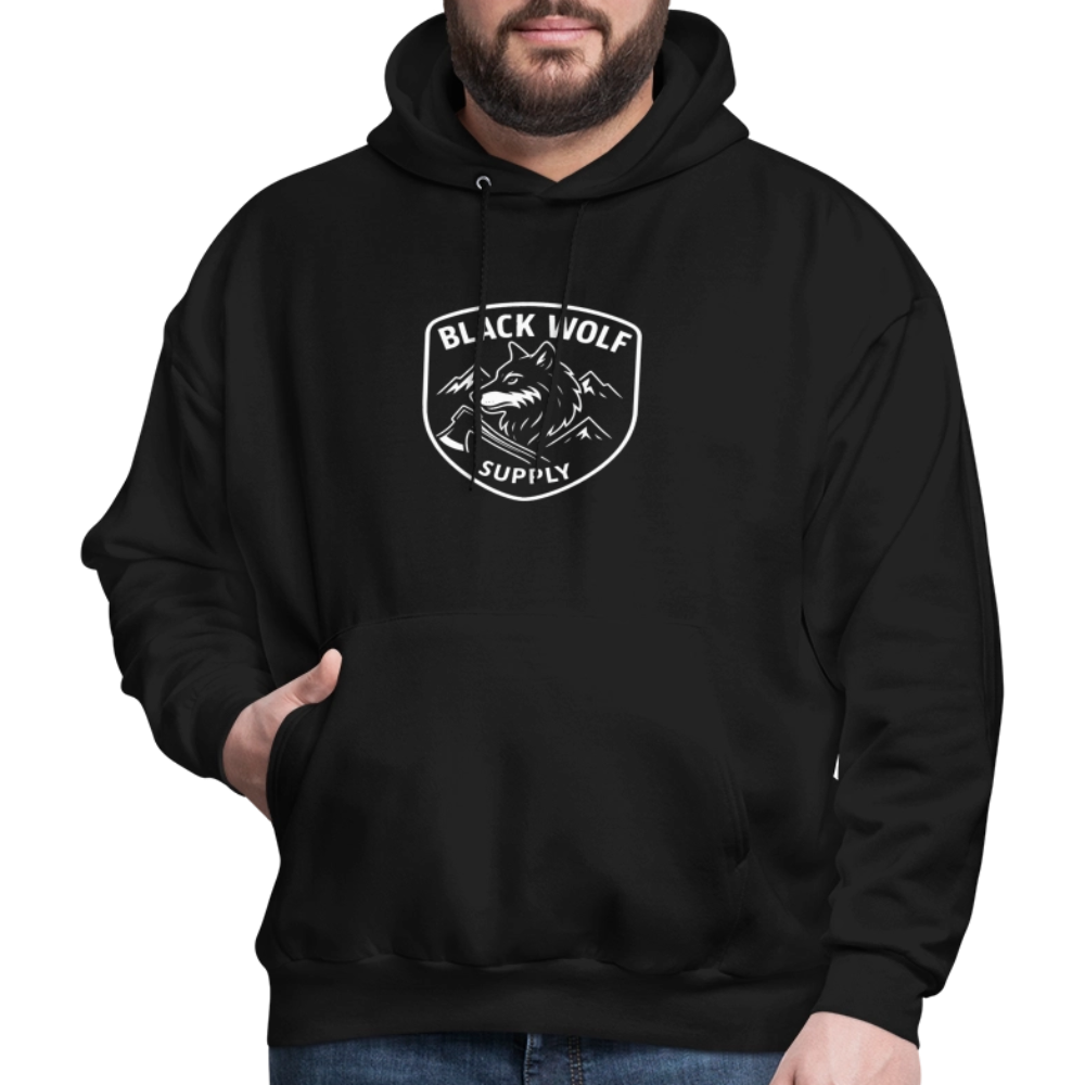 BLACK WOLF SUPPLY HOODIE - black