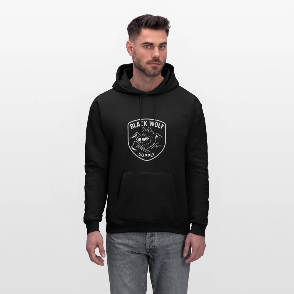 BLACK WOLF SUPPLY HOODIE - black