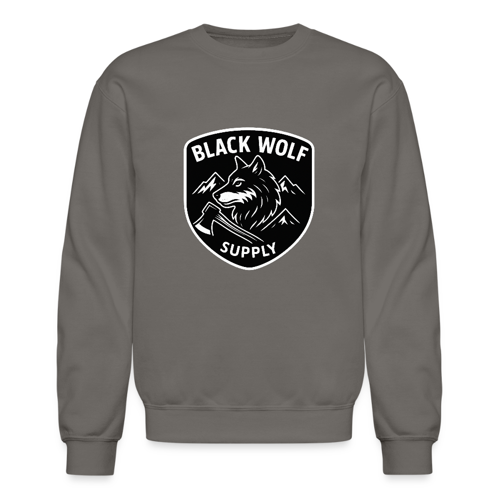 BLACK WOLF : ORIGINAL CREW NECK SWEATSHIRT - asphalt gray