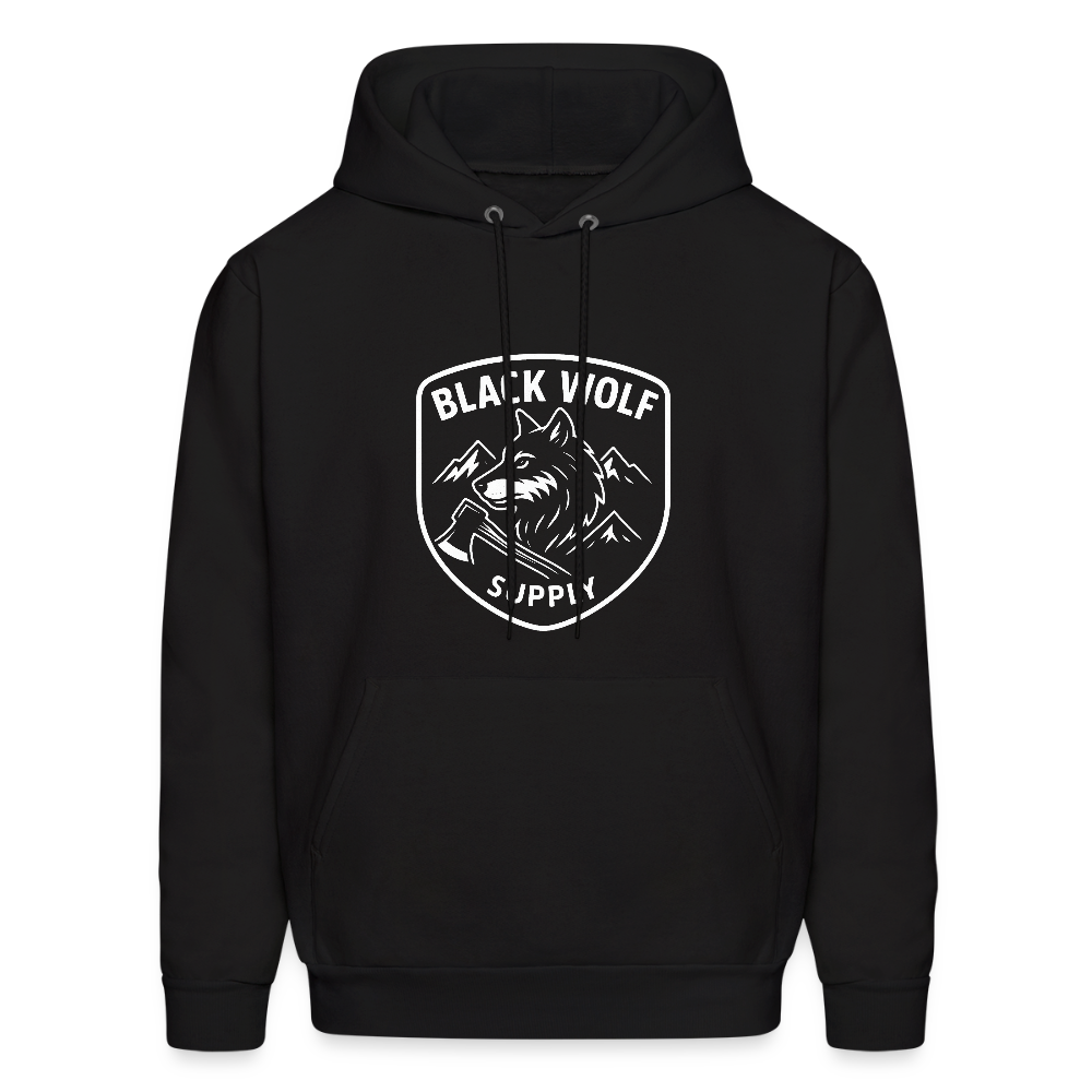 BLACK WOLF SUPPLY HOODIE - black